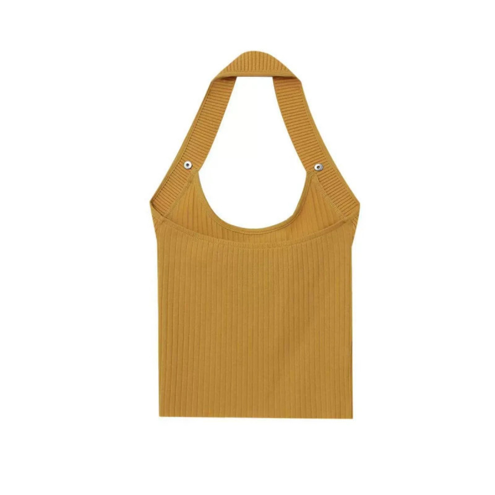 ZARA Premium Minimalist Halter Neck Sleeveless Knit Top
